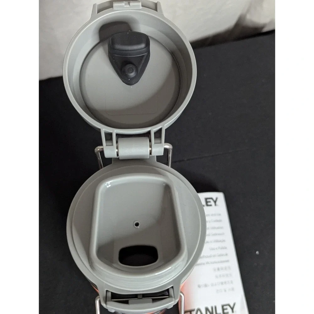Stanley Quick Flip Go Bottle 24oz Stainless Steel Tumbler Flip-Lid peach coral - Picture 5 of 12
